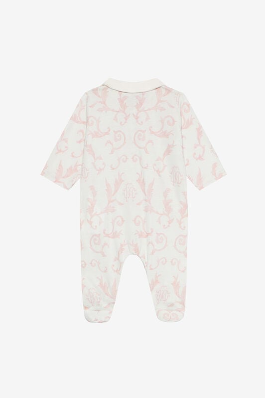JU Bodysuit And Hat Set With All-Over Print JU Bodysuit And Hat Set With All-Over Print Pink UJT809-JFO36