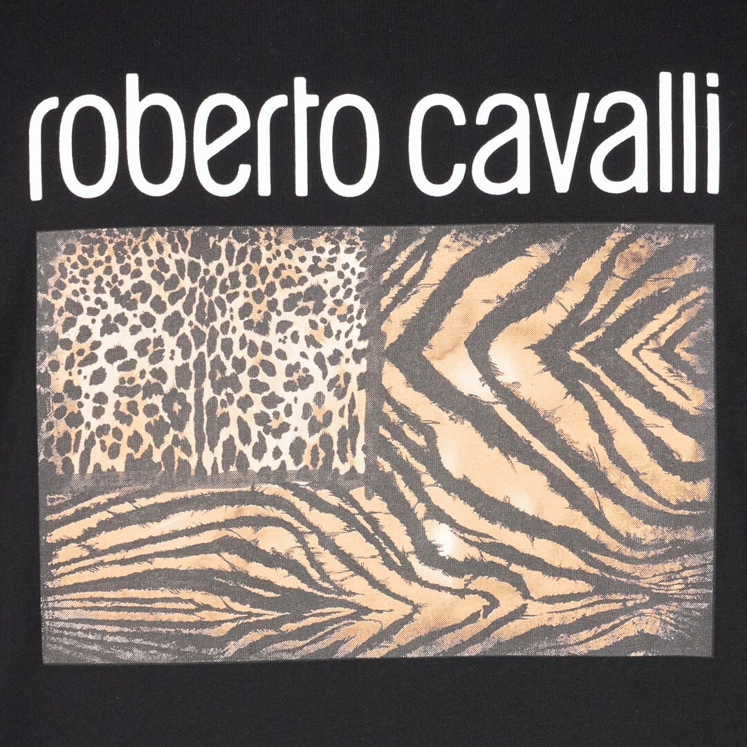 RC Animal print T-shirt with logo Black OOT60G-JD060