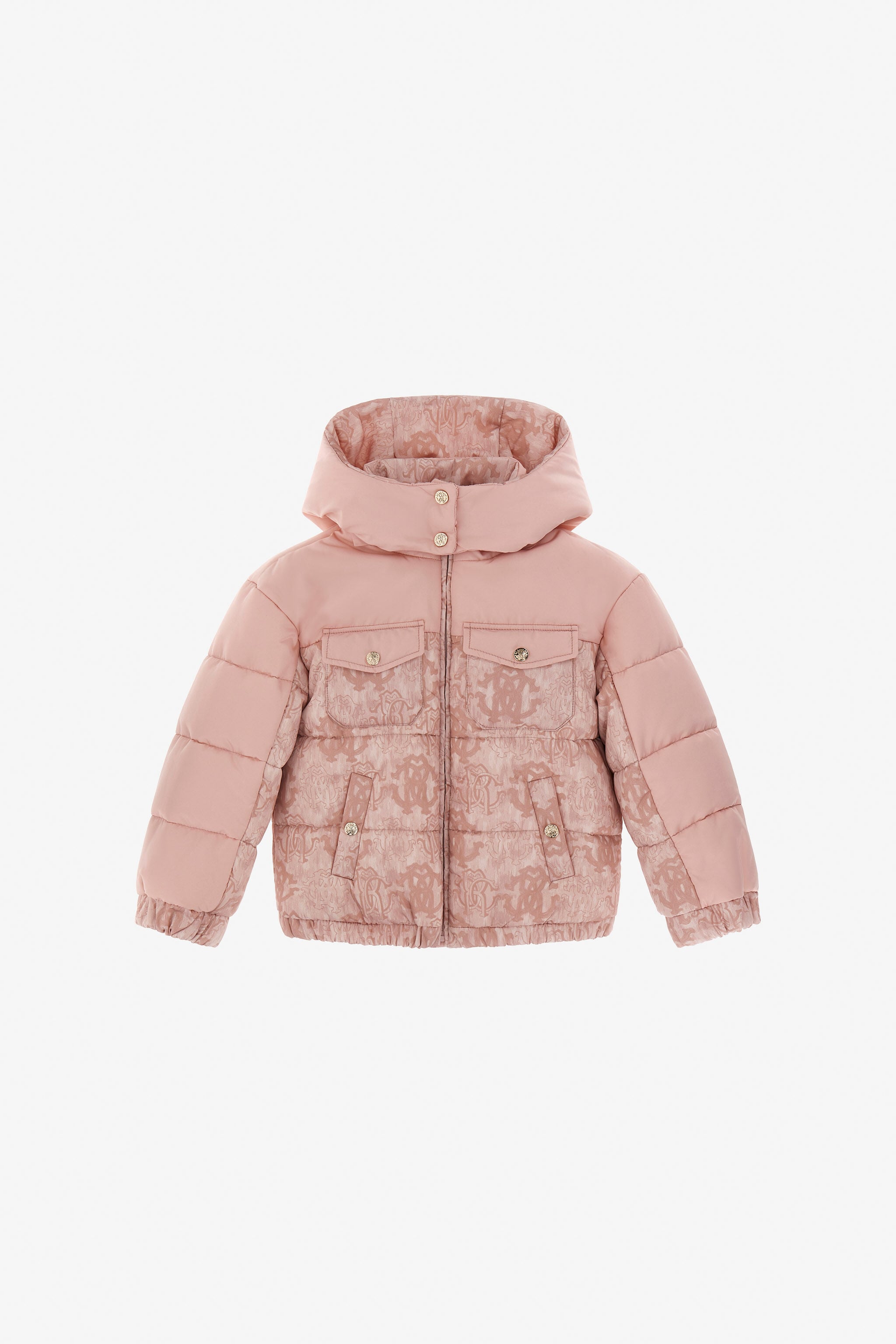 JU Blush Baroque Puffer Jacket Pink TJT42D-5RM07