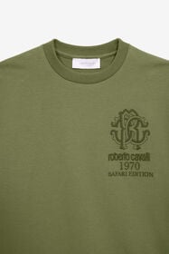 JU Safari Edition Sweatshirt With RC Monogram Green UJT66G-CF050