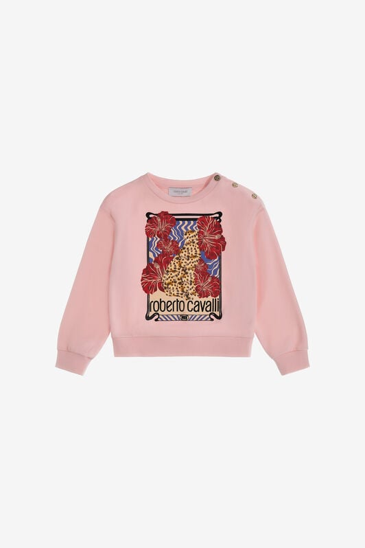 JU Jungle Charm Sweatshirt JU Jungle Charm Sweatshirt Pink SJT918-CF050
