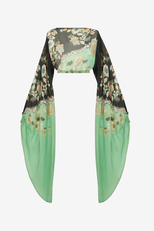 RC Haut de Plage Imprimé Kimono RC Haut de Plage Imprimé Kimono GREEN/BLACK XQW040-HNT25
