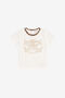 JU Leopard Detail Embroidered T-shirt AVOR.CC/GN XJT60B-JD003