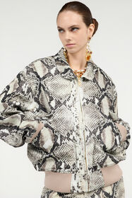 RC Jacke Mit Print Python Hellbraun VWT410-CIQ75