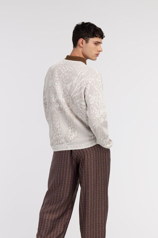 RC Tiger motif sweater RC Tiger motif sweater Gray SRM609-MA003