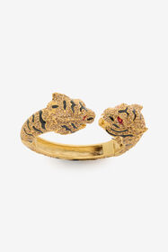 RC Bracciale Rigido Con Teste Di Tigre Oro UKG009-AM061