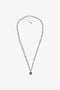RC Silver-Tone Layered Necklace with Monogram RC RC Silver-Tone Layered Necklace with Monogram RC Silver TRG002-AM258