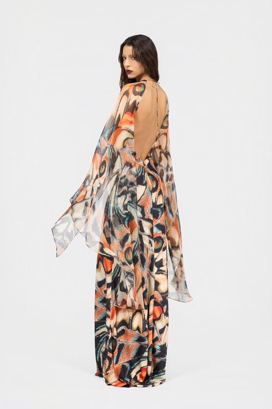 RC Butterfly Print Dress RC Butterfly Print Dress BLACK/MULTICOLOR XQT193-JRT28