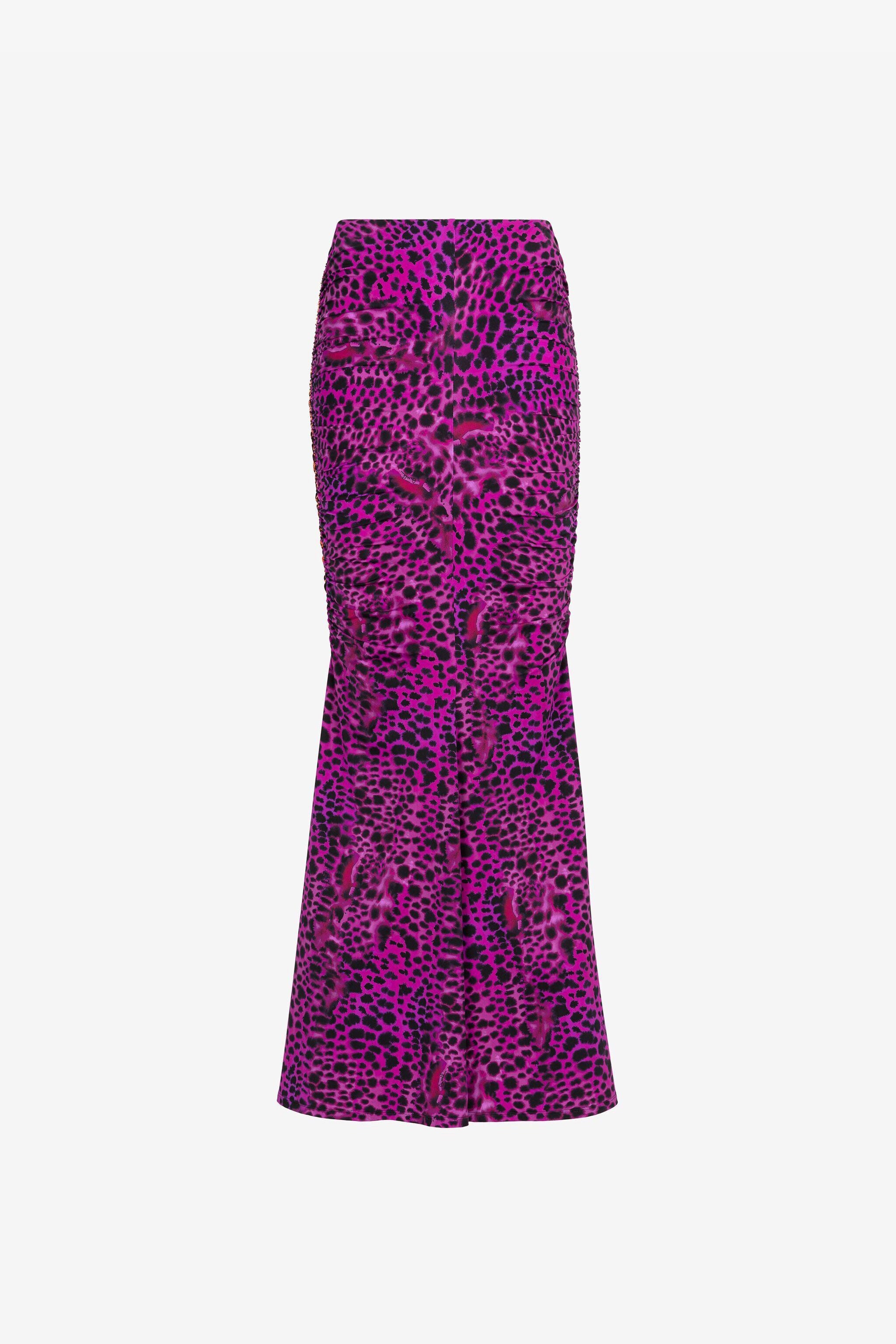 RC Animal-print fishtail skirt RC Animal-print fishtail skirt Purple QKT308-LNF50