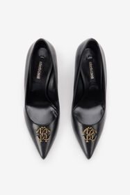 RC Black Pumps With Gold Bee Detail BLACK TOS00P-PZC15