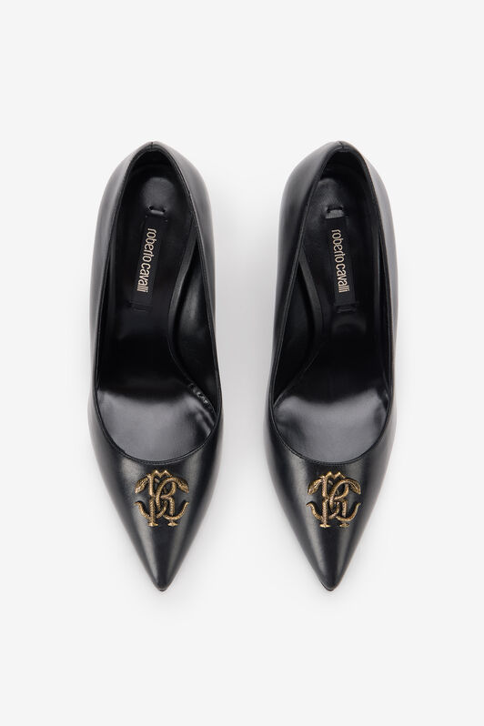 RC Black Pumps With Gold Bee Detail BLACK TOS00P-PZC15