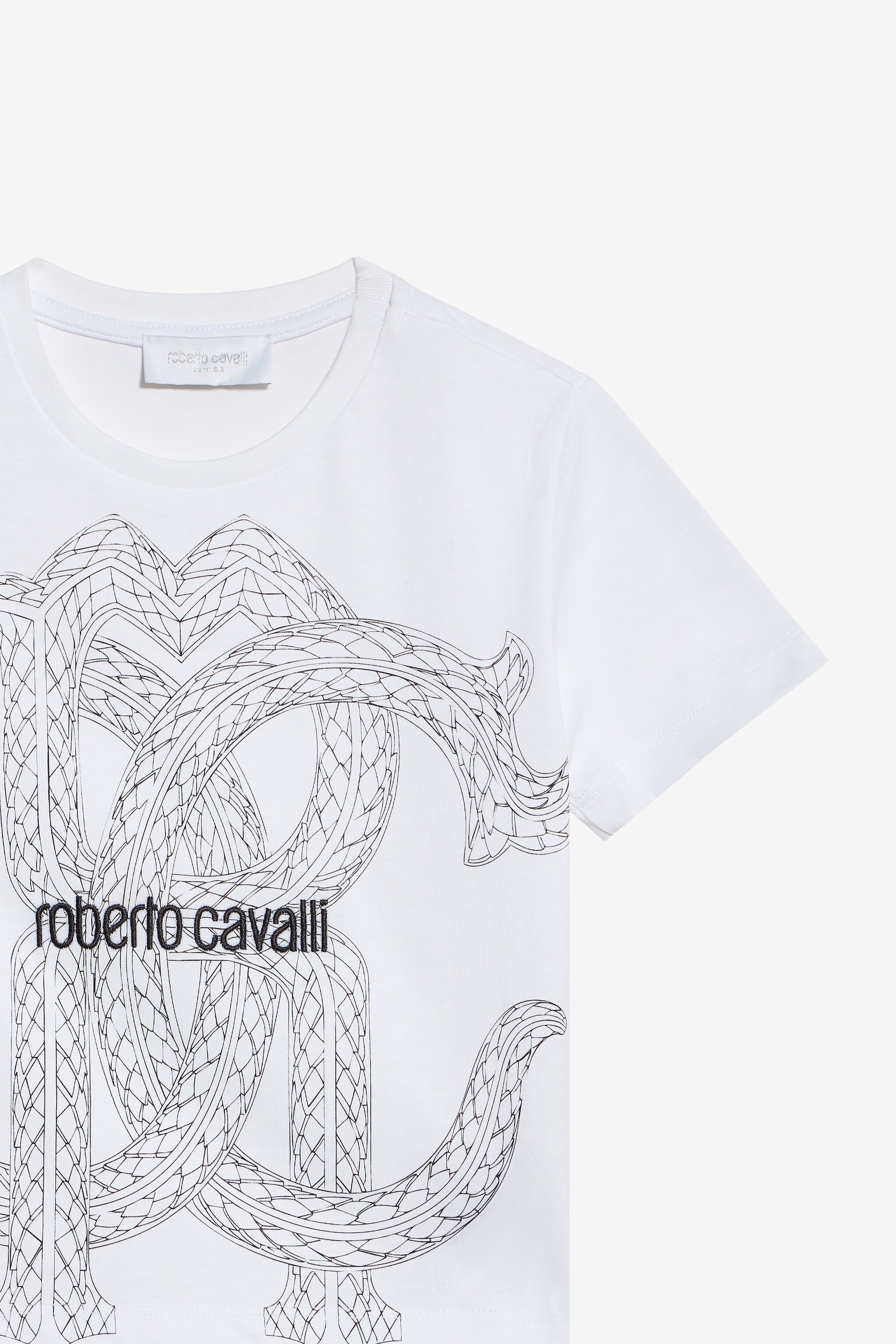 JU Weißes T-Shirt mit Maxi-RC-Monogramm WHITE XJT62Z-JD001