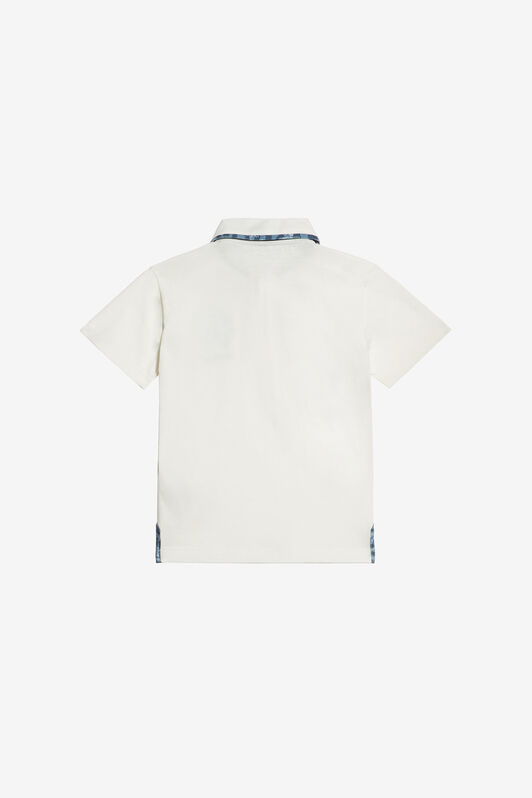 JU Polo With RC Monogram And Logo White UJT640-JD001