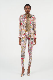 RC Leggings con Stampa Florentine Flowers BEIGE WQT23A-LNR29