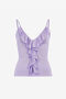 RC Ruffle-detailed vest top RC Ruffle-detailed vest top Purple QKM602-MG011