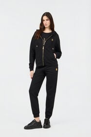 RC Sweat À Capuche Imprimé Flaming Rose BLACK SOT66H-CF008