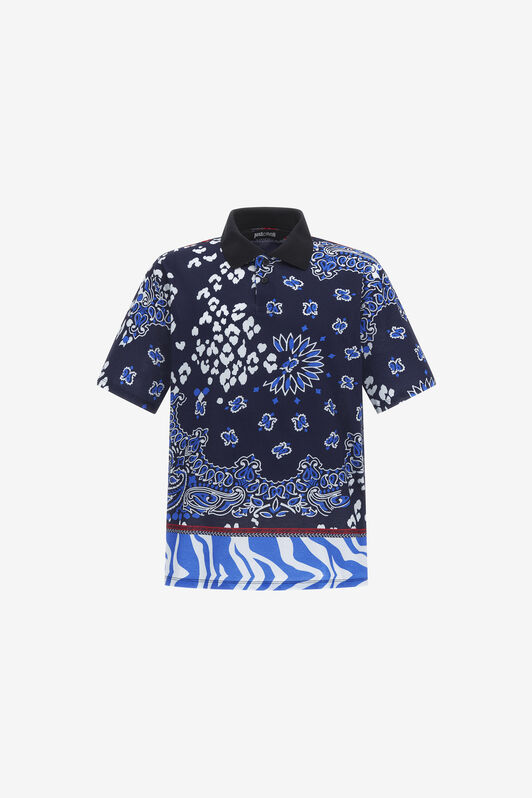 JC Polo shirt by Just Cavalli JC Polo shirt by Just Cavalli Blue RRT906-RR168