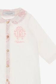 JU Conjunto con monograma RC Rosa TJT810-JD001