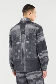 RC Overshirt Aus Denim Mit Used-Effekt Schwarz VNJ777-4NP69