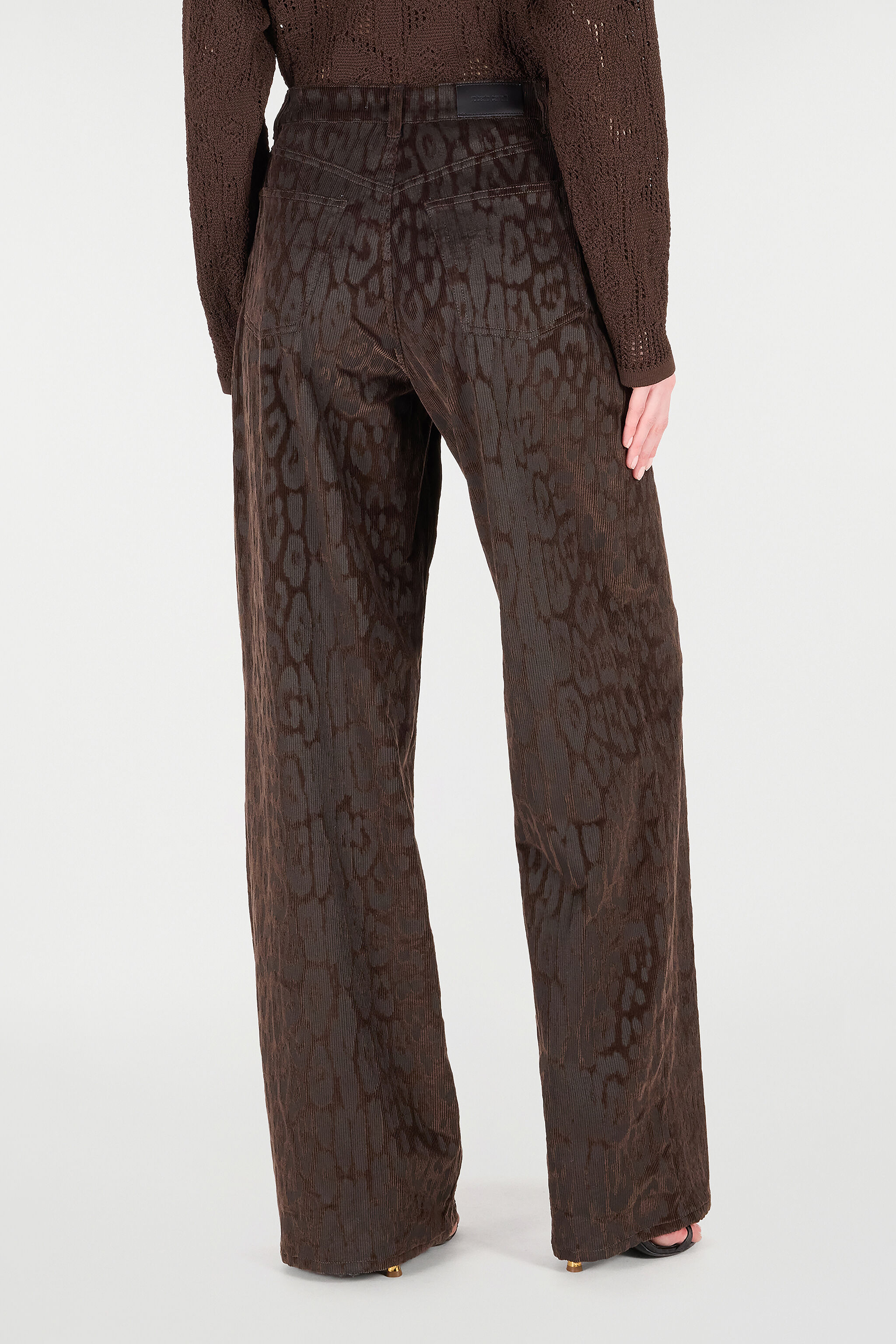 RC Pantaloni In Velluto A Costine Jaguar Skin Marrone VKT207-VL076