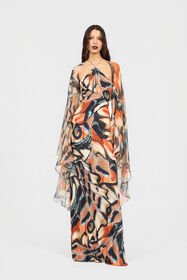 RC Vestido Estampado Butterfly BLACK/MULTICOLOR XQT193-JRT28
