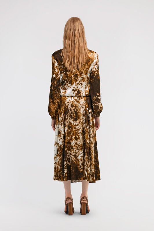 RC Hemdblusenkleid mit Appaloosa-Print RC Hemdblusenkleid mit Appaloosa-Print Braun TKT110-FQN08