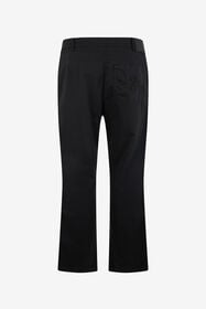 RC Schwarze Hose mit geradem Bein und Falten BLACK TOT20D-FN015
