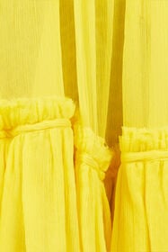 RC Chiffon Dress with Lace Detail YELLOW WQT135-CQ002