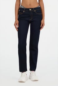 JC Jeans Straight Leg Blu Scuro con Cuciture a Contrasto INDIGO VFJ039-VF248