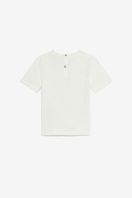 JU T-shirt en coton avec imprimé MILKY WHITE VJT610-JD001