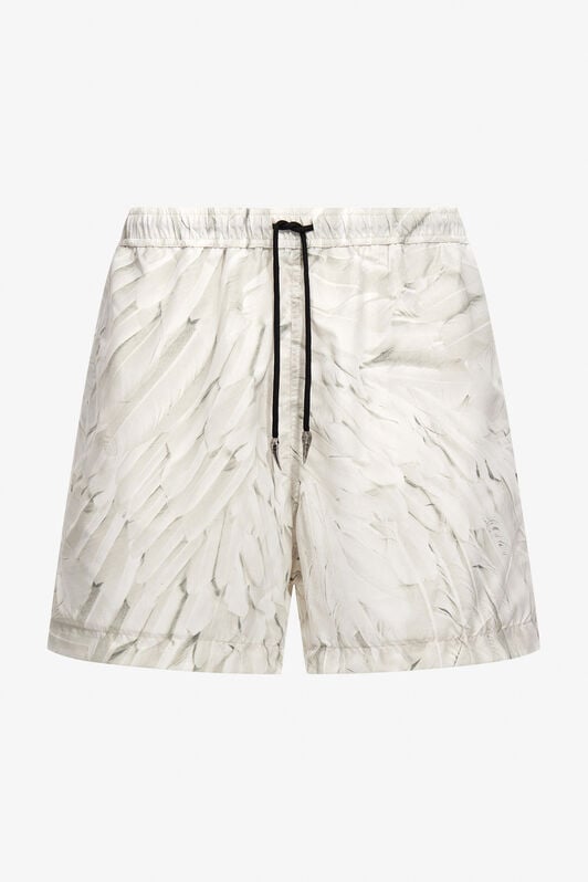 RC Ice Feathers print swim trunks RC Ice Feathers print swim trunks White SMT00A-5RL74