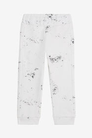JU Splatter Print Trousers with Monogram RC OPTICAL WHITE VJT20D-5OQ44