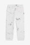JU Splatter Print Trousers with Monogram RC JU Splatter Print Trousers with Monogram RC OPTICAL WHITE VJT20D-5OQ44