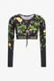 RC Crop top Lemon print RC Crop top Lemon print Black SKT65A-LNI89
