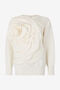 RC Sweater With Maxi-Rose Ivory UKM603-MH012