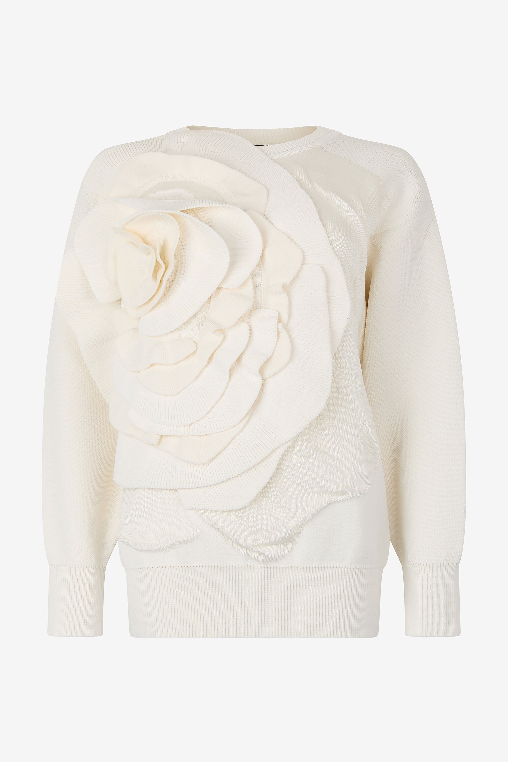 RC Pullover Mit Maxirose RC Pullover Mit Maxirose Elfenbein UKM603-MH012