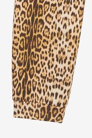 JU Sport Pants With Jaguar Skin Print Light Brown UJT23L-5OO52