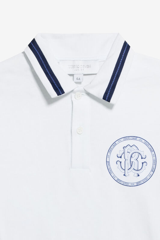 JU Cotton Polo Shirt JU Cotton Polo Shirt OPTICAL WHITE TJT61I-JD001