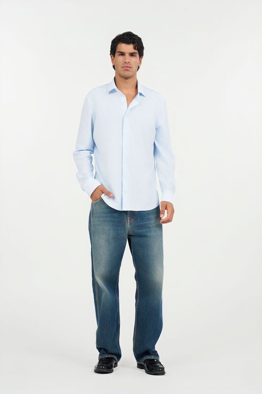 RC Hellblau Gestreiftes Hemd RC Hellblau Gestreiftes Hemd WHITE/LIGHT BLUE QOT70H-CE007