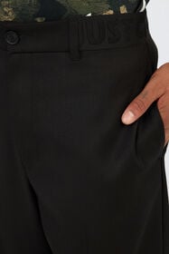 JC Pantaloni Neri a Gamba Larga con Logo BLACK VFT012-VF012
