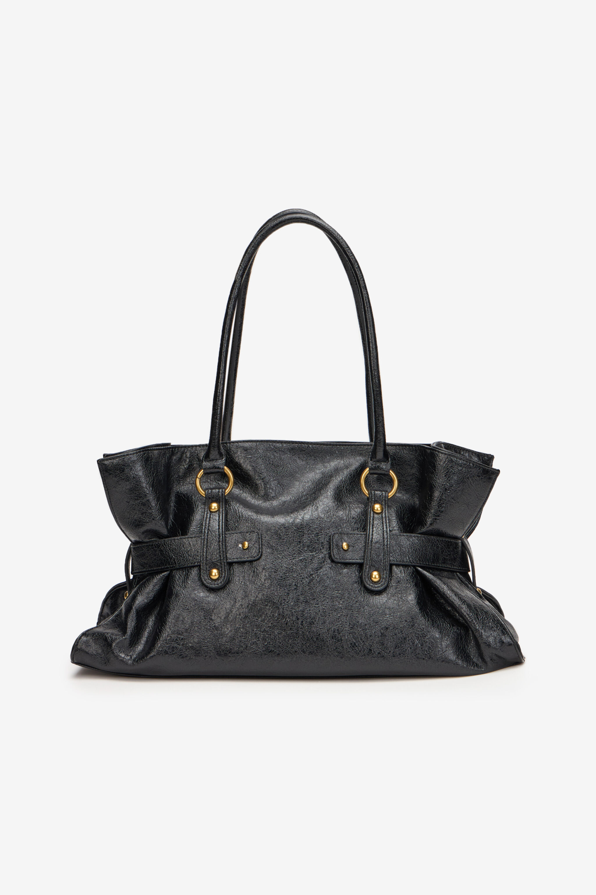 JC Shoulder Bag with Snake Detail JC Shoulder Bag with Snake Detail BLACK XFB036-XF472