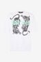 JC White T-Shirt With Tiger Graphic And Logo JC White T-Shirt With Tiger Graphic And Logo WHITE WFT059-WF089