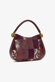 RC Patchwork Shoulder Bag Purple TKB022-PZP01