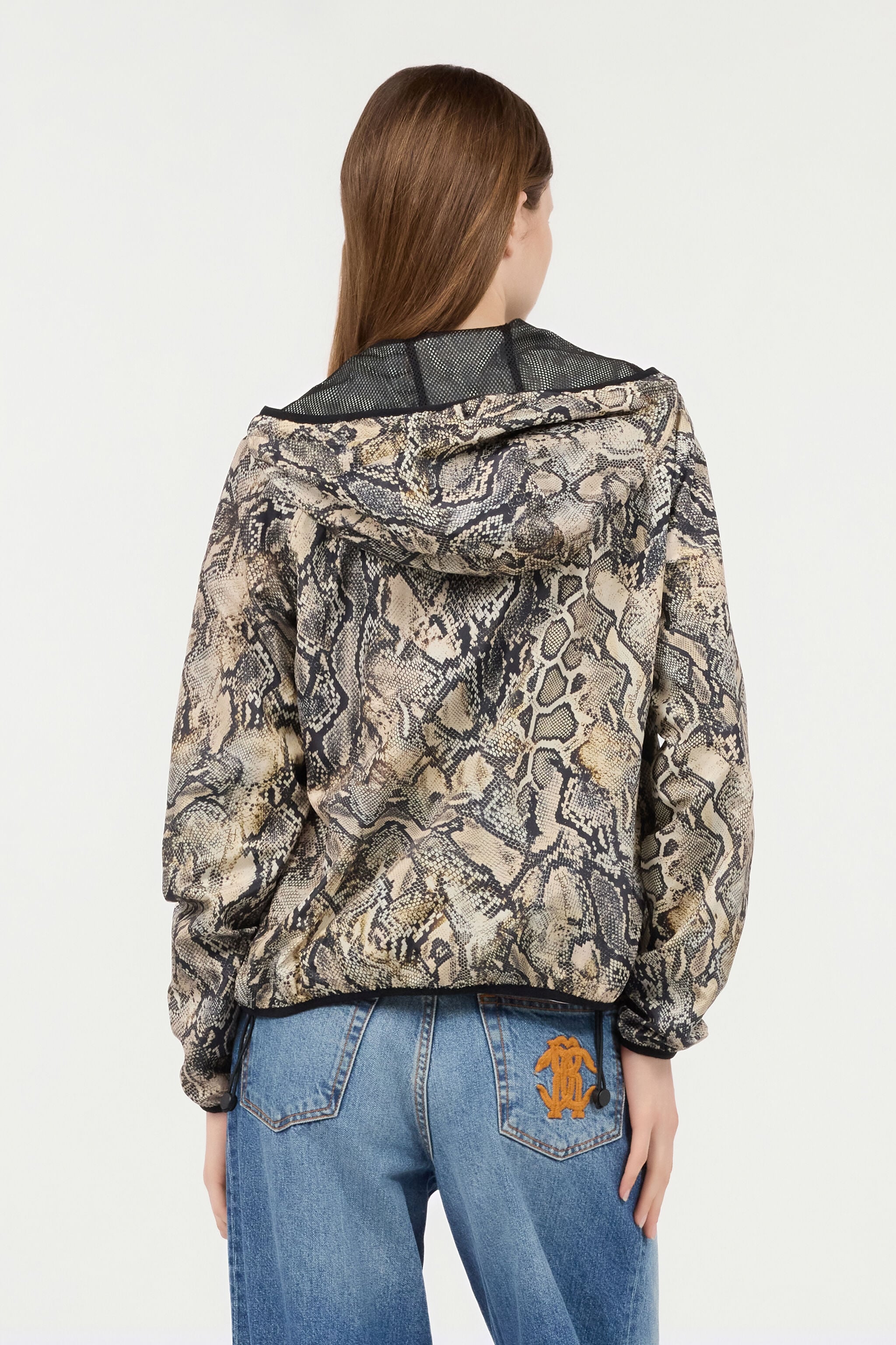 JC Hooded Jacket With Python Print JC Hooded Jacket With Python Print CORTECCIA UFT199-UF265