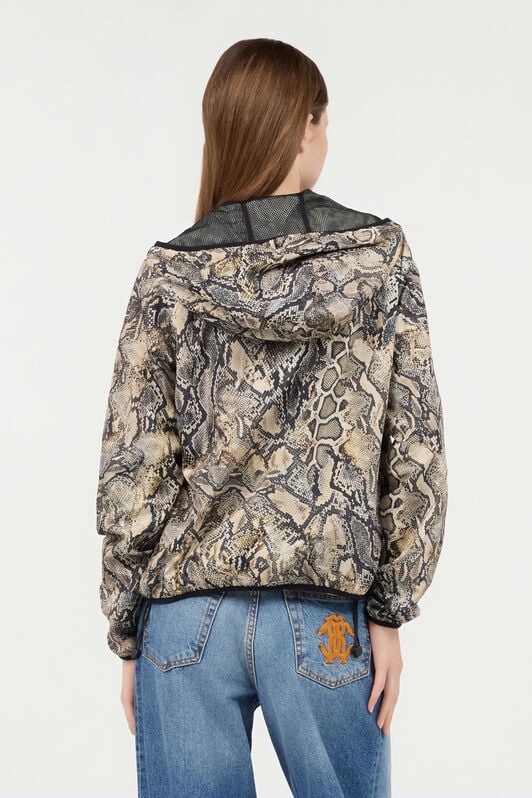 JC Hooded Jacket With Python Print JC Hooded Jacket With Python Print CORTECCIA UFT199-UF265