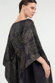 RC Ornamental Black Print Dress BLACK WKT180-SZR36
