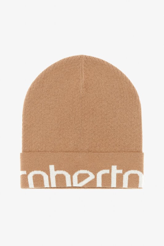 RC Wool Blend Beanie with Logo RC Wool Blend Beanie with Logo Light Brown TALR12-IR029