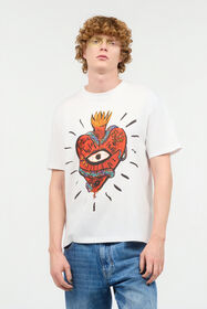 JC T-Shirt With Heart White UFT035-UF055