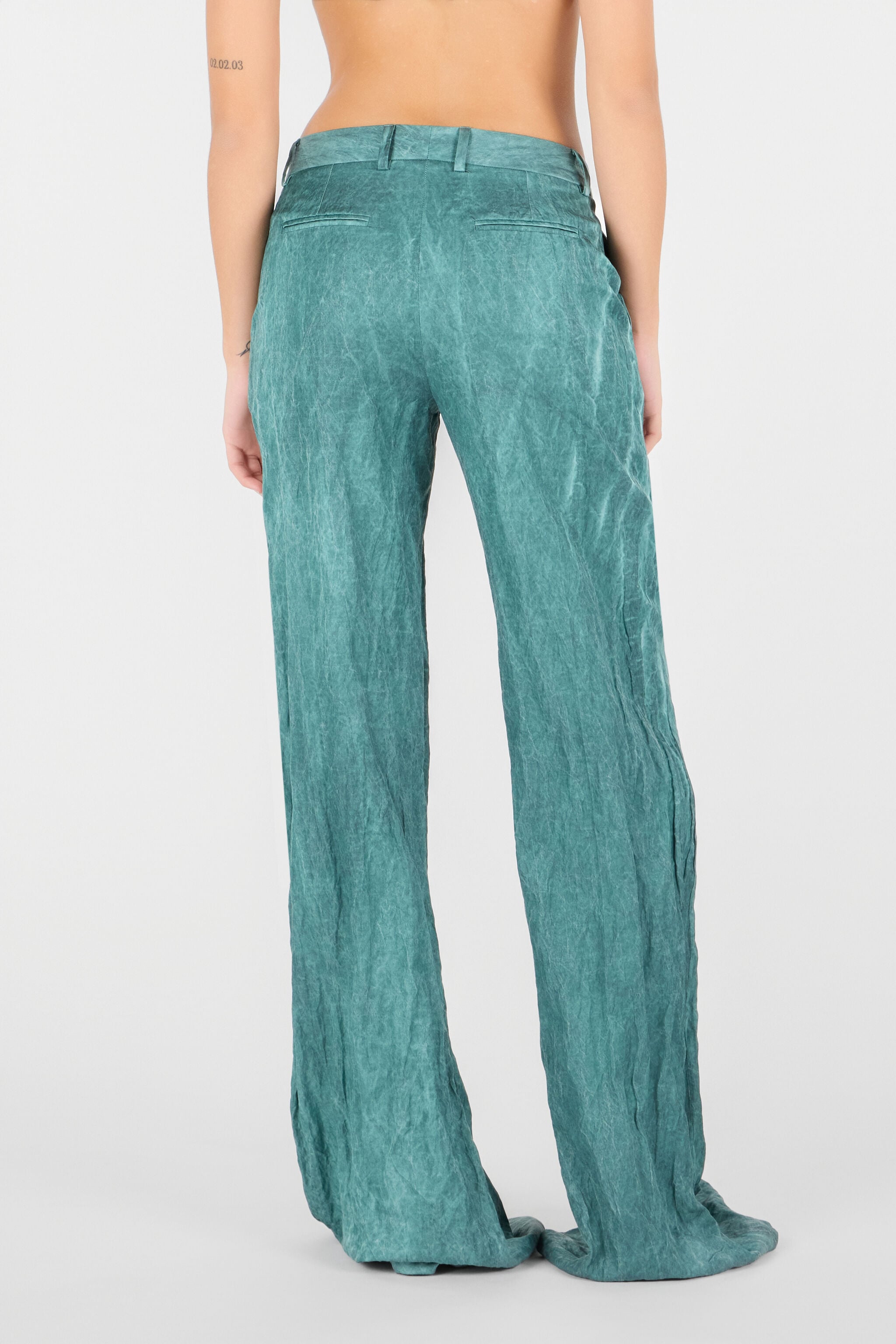 RC Crinkled Texture Trousers RC Crinkled Texture Trousers Blue UWT201-RZ009