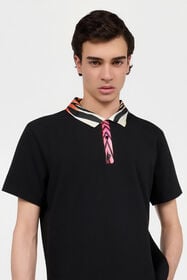 RC Ray Of Paradise Print Polo BLACK XRT603-KB002